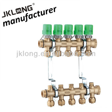 forged brass manifold for heating 5 loops floor heating manifold